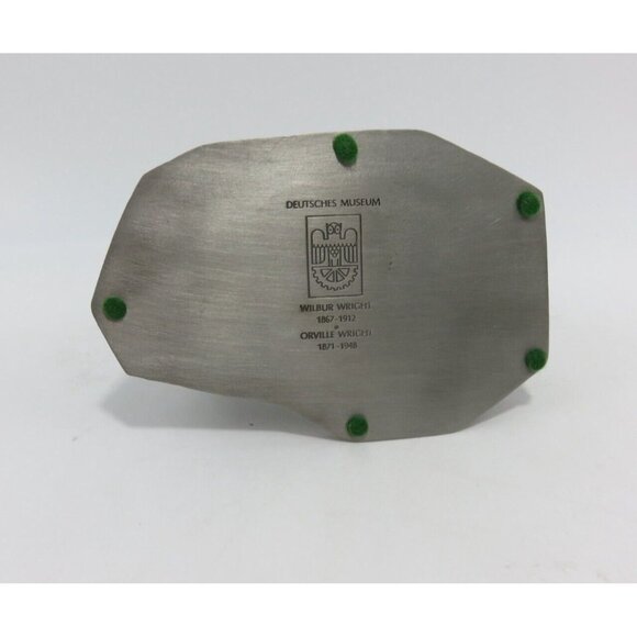 Deutsches Museum Wright Brothers Airplane Inventors Pewter Figure Vintage - Picture 7 of 7